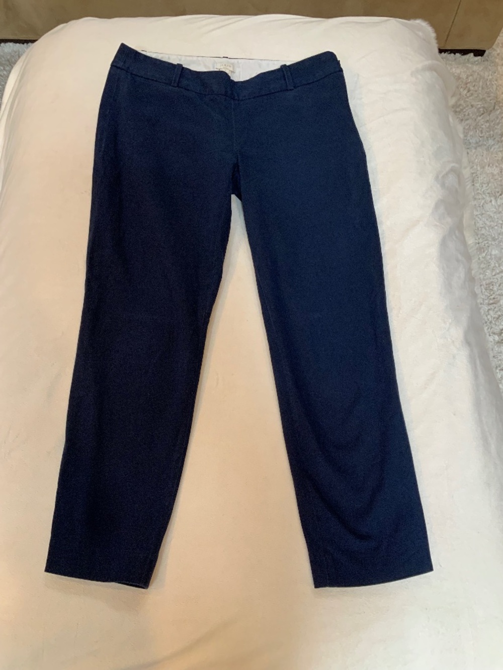 JCrew Blue 6 Capri Side Zip Pants Classic Timeless Coastal Cottagecore